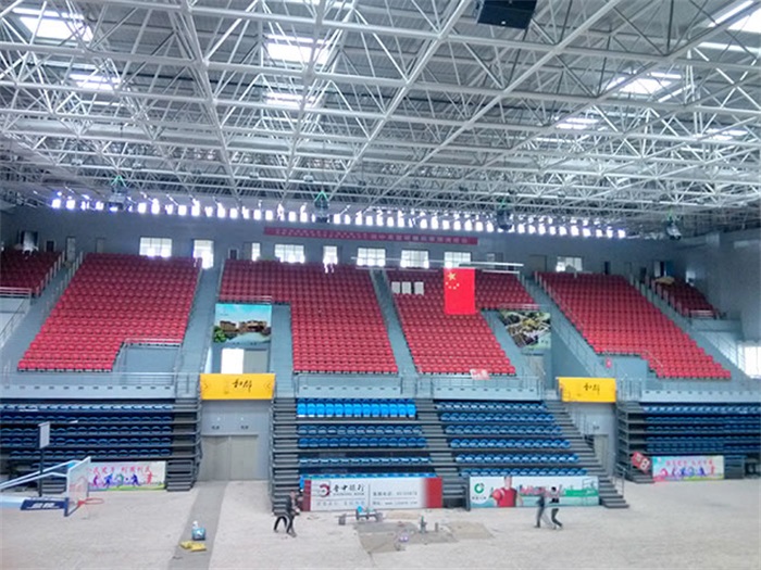 遼寧阜新電廠體育館網(wǎng)架加工