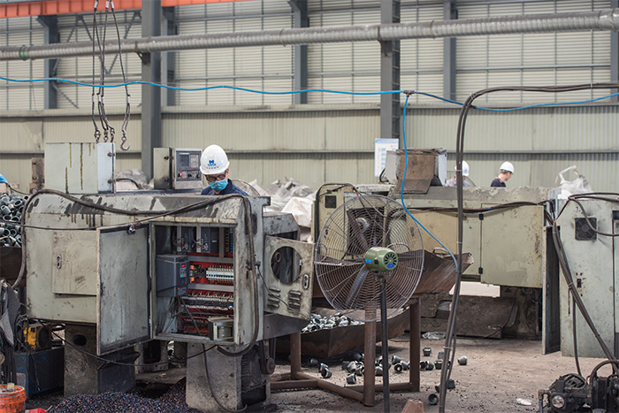 西藏網架配件-錐頭加工車間